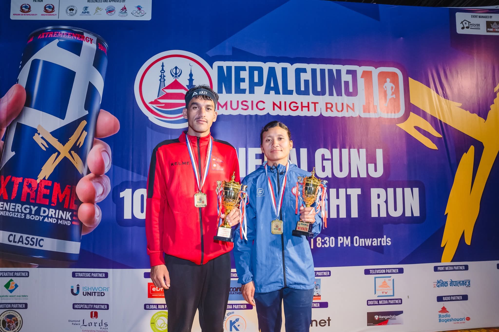 Akkal and Santoshi Win Titles at Second Nepalgunj 10 Music Night Run